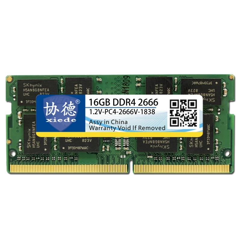 Модуль оперативной памяти для ноутбука Xiede Ddr4 2666 Pc4 2666V 288Pin Dimm 2666Mhz|Оперативная