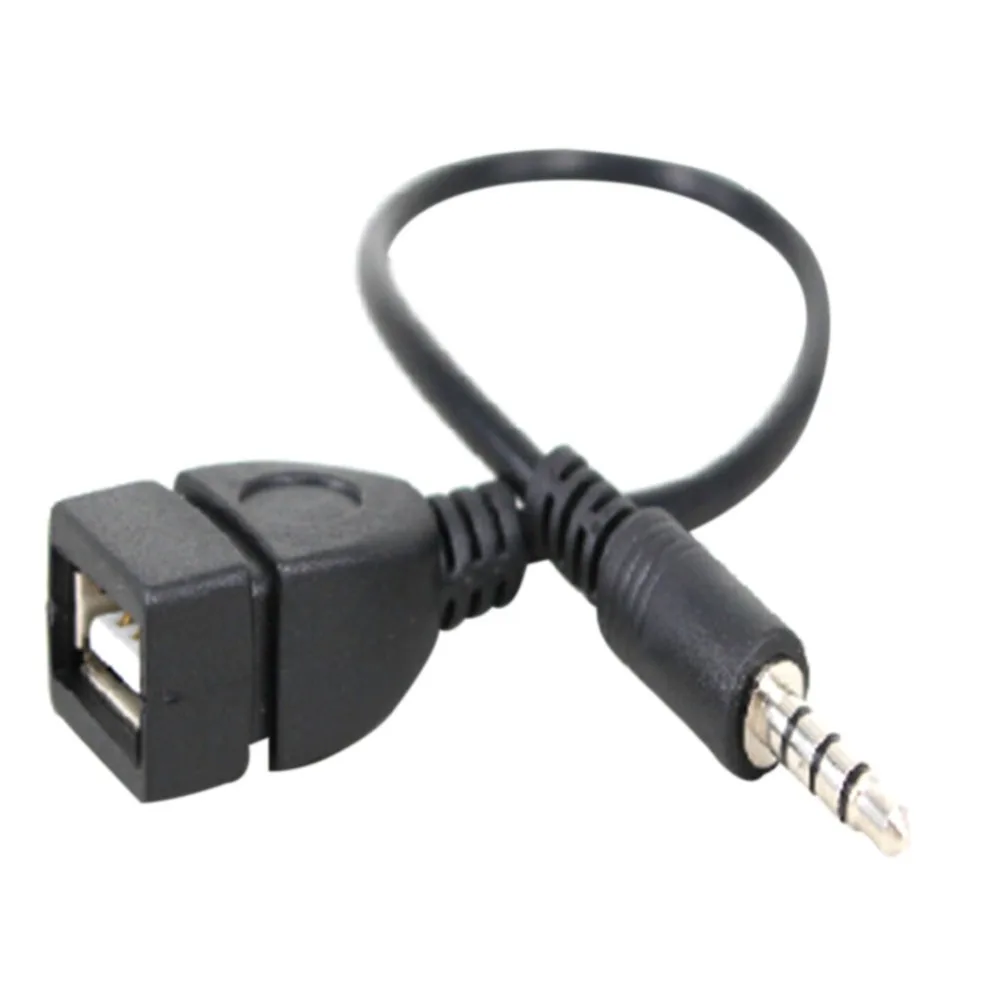 USB Aux кабель разъем 3 5 мм AUX аудио к 2 0 OTG адаптер конвертер для MP3 колонки флэш