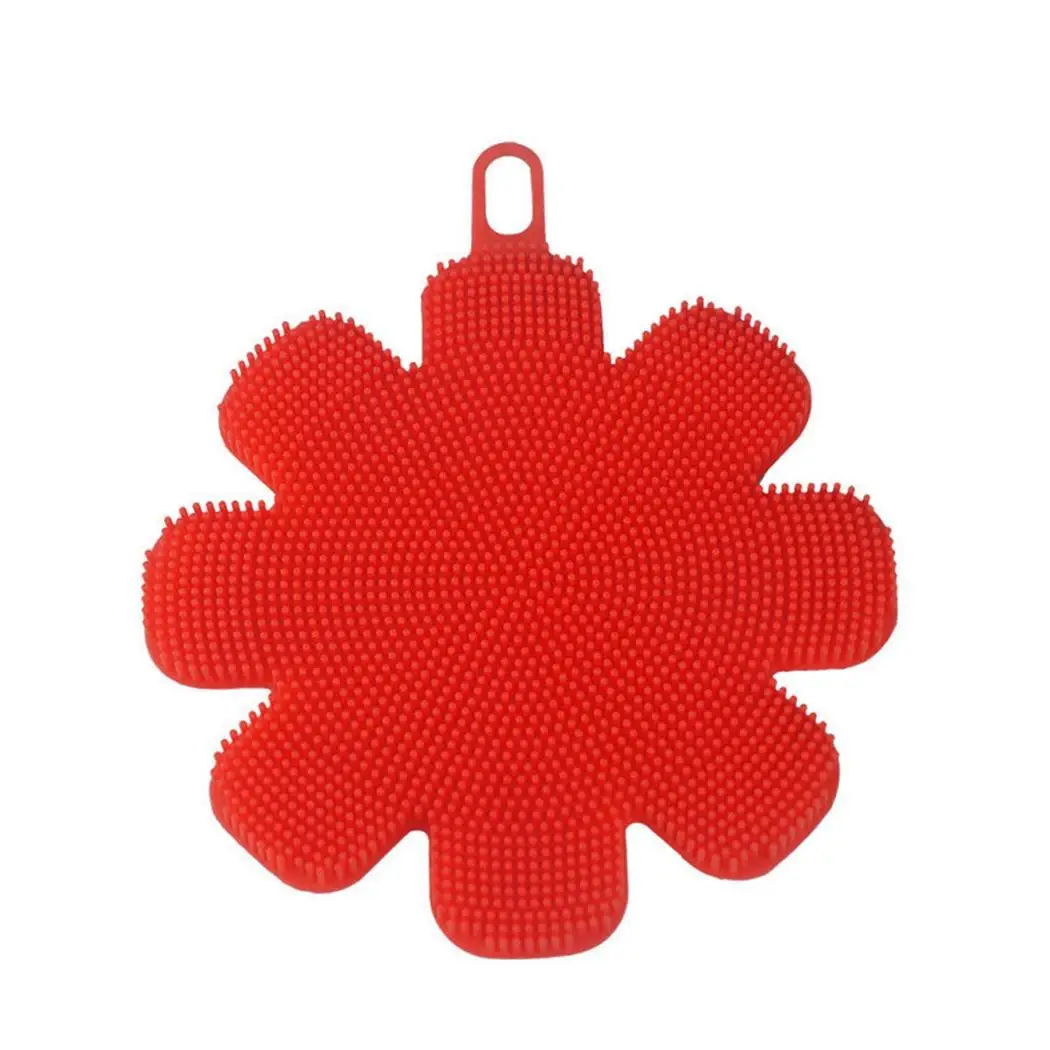 Пищевой силиконовый гель для мытья посуды фруктовая Цветочная щетка