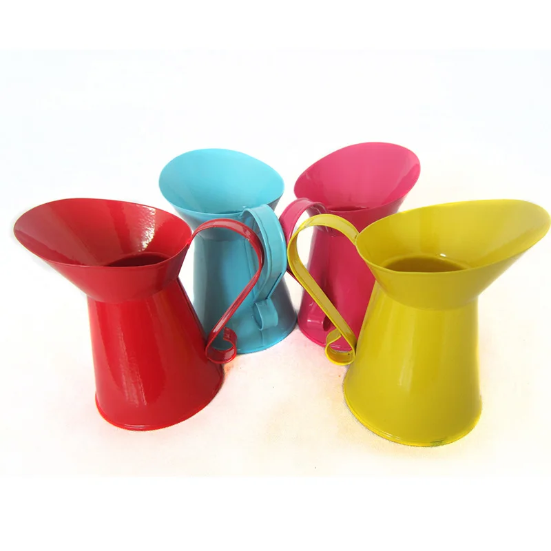 12 см винтажный кофейник форма цветочный горшок ваза кувшин металлический