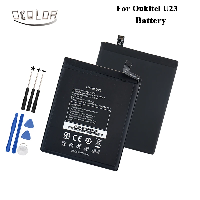 Ocolor для Oukitel U23 батарея 3500mAh Мобильный телефон замена аксессуар аккумуляторы с