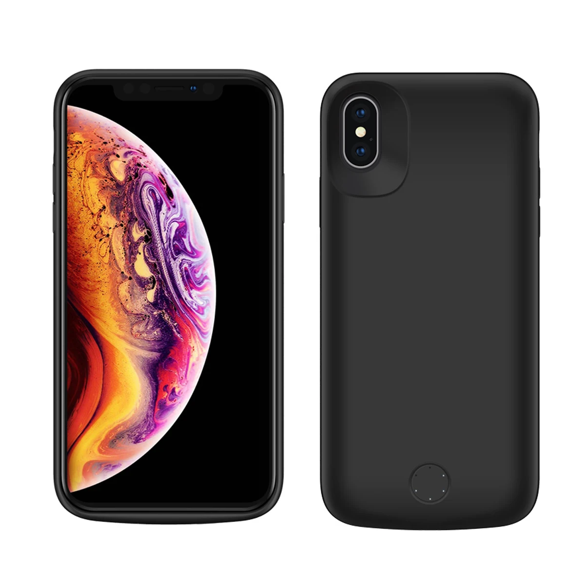 Для iPhone Xs Max батарея чехол 6000 мАч тонкий внешний портативный зарядное устройство