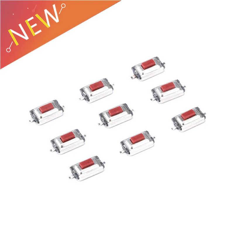 100 шт. высокое качество 3*6*2 5 мм H 3x6x2 SMD Красный кнопочный переключатель