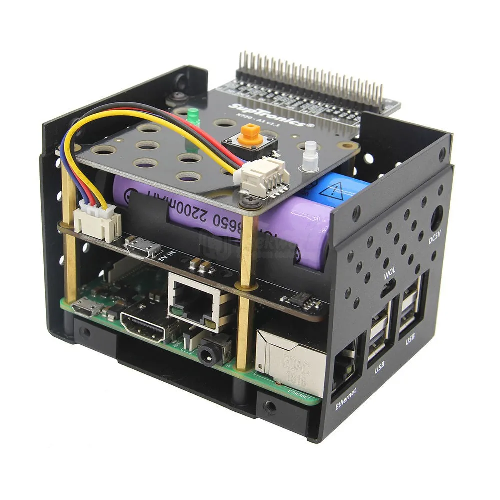 Raspberry Pi X720 Комплект алюминиевых чехлов для управления питанием A1 металлический