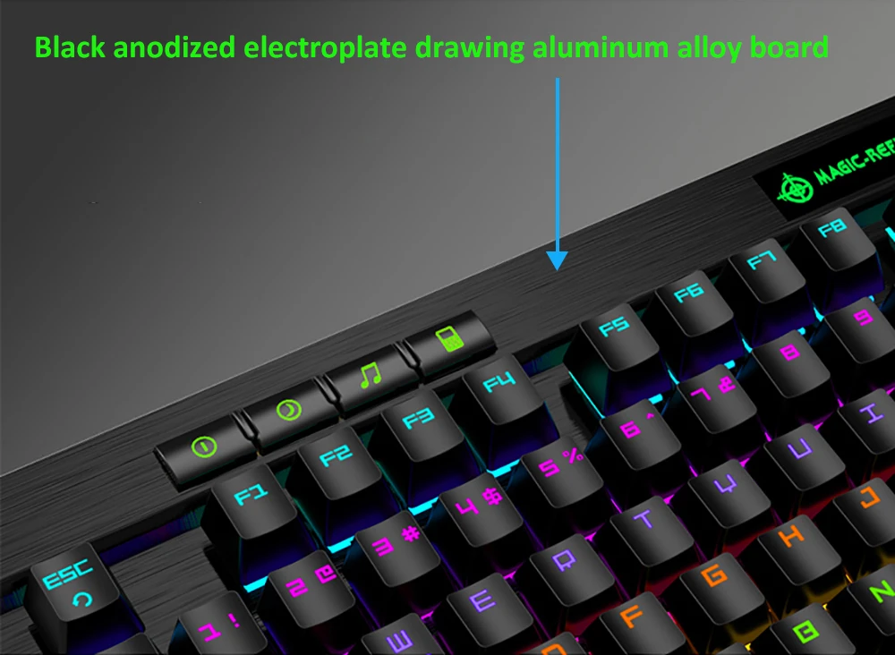Механическая игровая клавиатура Magic Refiner MK12 USB Проводная 12 RGB 19 с подсветкой