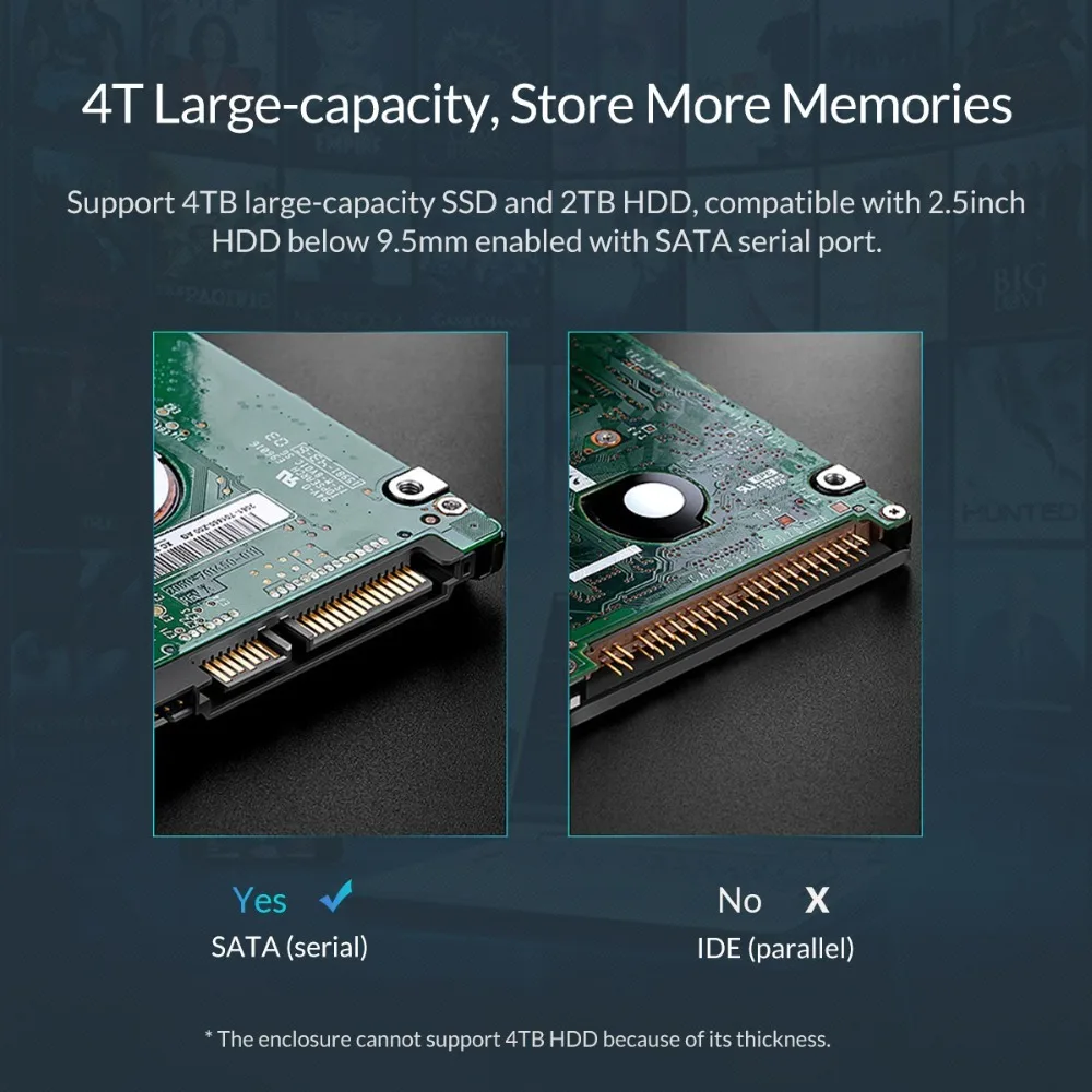 Корпус для жесткого диска ORICO 2 5 дюйма SATA на USB 3 0 | Компьютеры и офис