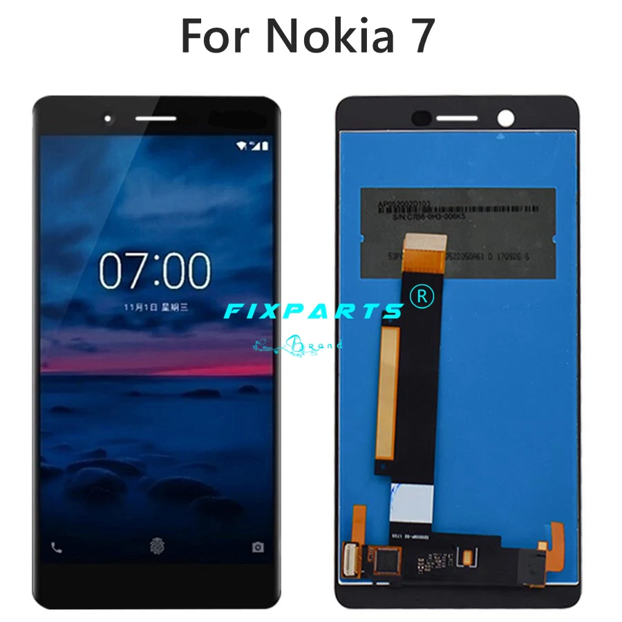 100% протестированный 7.1 ЖК-дисплей для 5 2 &quotNokia N7 с сенсорным экраном дигитайзер