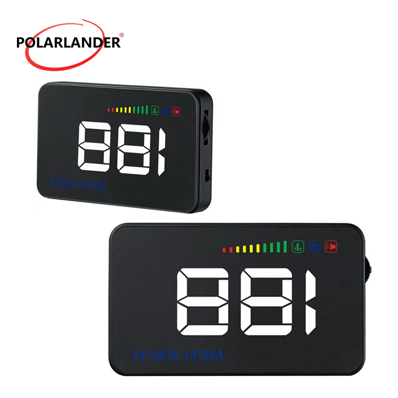 

Car Head Up display A500 HD 3.5 inch OBD2/EUOBD Projector Windshield Smart Voltage Digital Overspeed alarm HUD Display