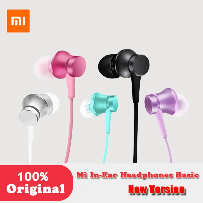 Оригинальные наушники вкладыши Xiaomi Mi базовые самые Экономичные цветные с