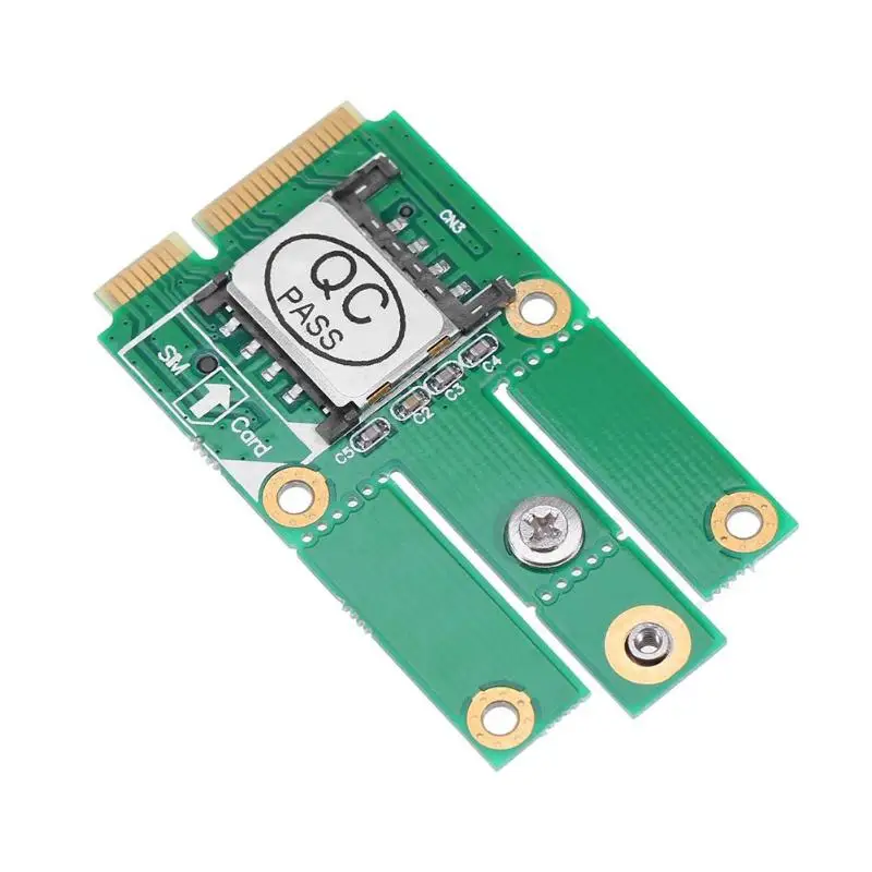 M.2 NGFF B Ключ к Mini PCI E конвертерная плата адаптера со слотом для SIM карты Поддержка 3g