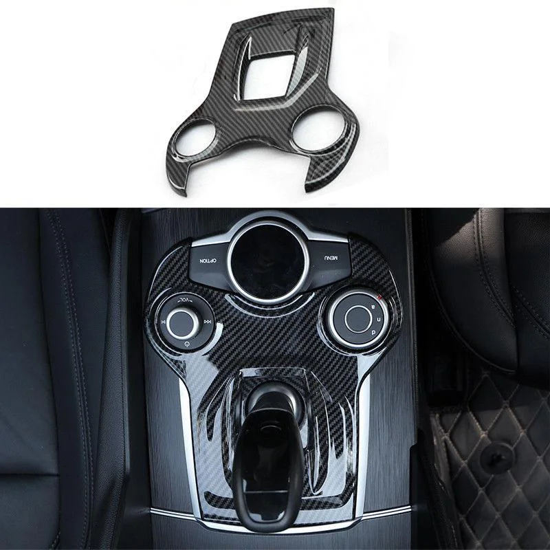 1х пластиковая панель переключателя из углеродного волокна для Alfa Romeo Giulia 17 Stelvi |