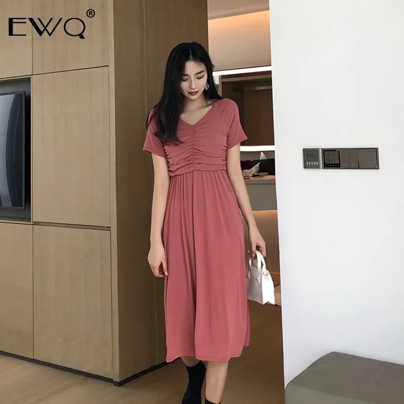 Ewq 2019 Новое поступление Летнее Для женщин сексуальный v-образный вырез