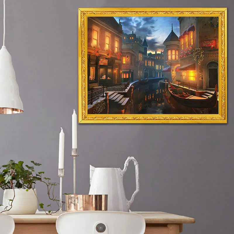 Needlework Embroidery DIY Landscape Painting Cross stitch kits 14CT scenery home Cross-stitch Sets For C | Дом и сад