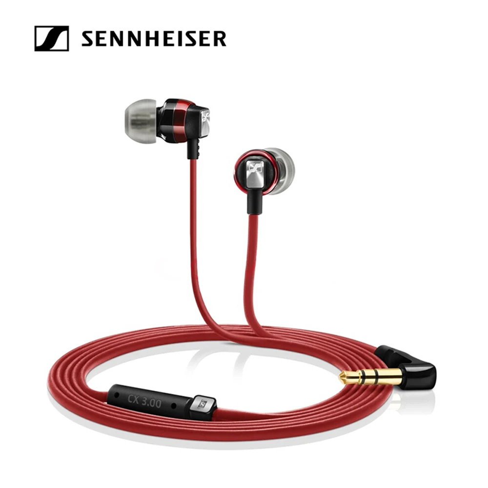 Наушники Sennheiser CX 3,00 3,5 мм наушники динамическая гарнитура стерео звук тяжелый бас с кабелем 1,2 м для телефонов Планшетные ноутбуки