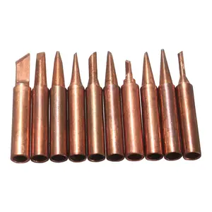 10 Чистый медный паяльник наконечник для 900M серии 852D Железный пистолет горячего воздуха
