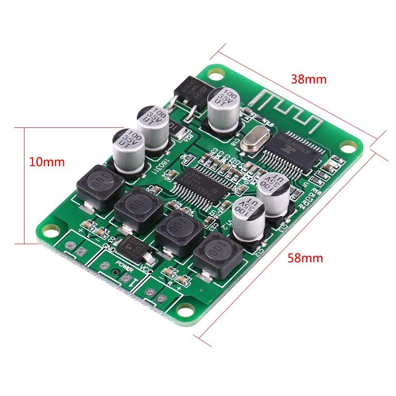 TPA3110 2x15 Вт Плата усилителя мощности Bluetooth двухканальный Amp модуль для 4/6/8/10 Ом