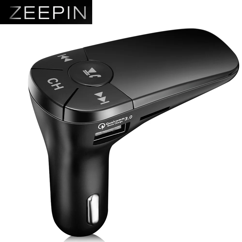 ZEEPIN T10 FM передатчик Автомобильный MP3 плеер Bluetooth во время езды в автомобиле