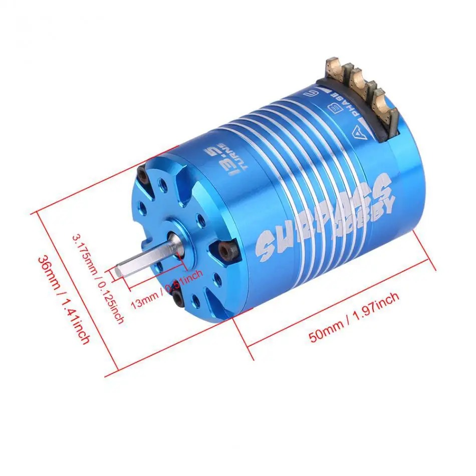 LeadingStar 2 Poles 540 4 5 T 13 бесщеточный двигатель с датчиком вращения аксессуары для