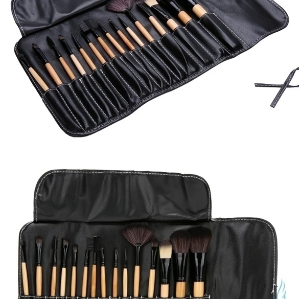 15 шт. мягкие инструментов косметические кисти для макияжа черный наборы с