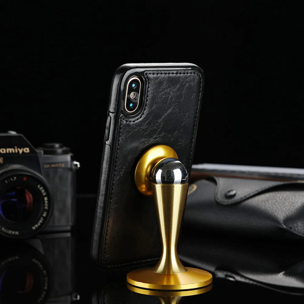KISSCASE чехол из искусственной кожи с отделением для карт Samsung Galaxy S8 S9 PLUS S7 S6 edge