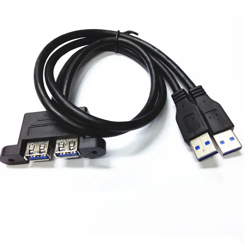 Usb3.0 мужчин и женщин Расширение двойной USB Кабель адаптер внешняя конверсионная