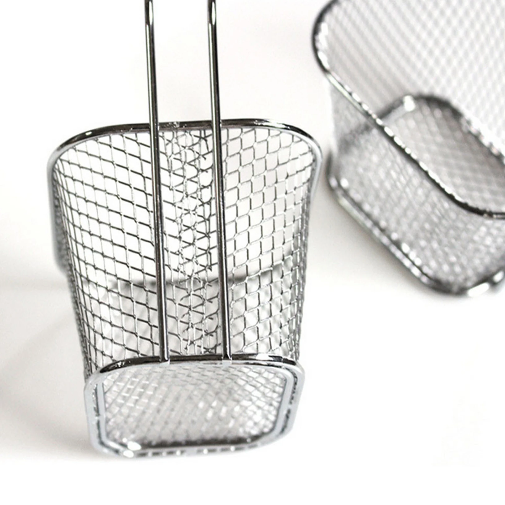 Stainless Steel Mini French Deep Fryers Basket Net Mesh Fries Chip Kitchen Tool | Дом и сад