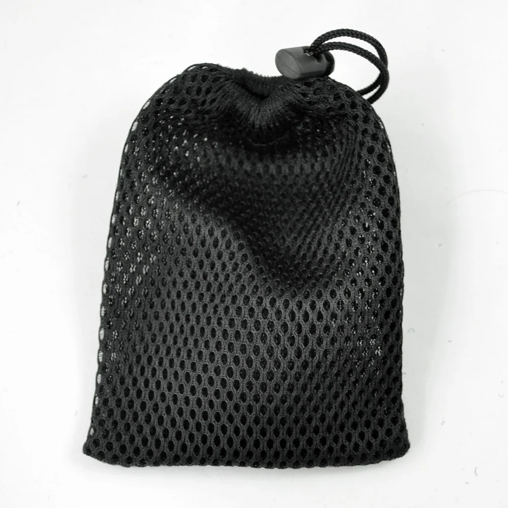 SODIAL(R) нейлоновые Сетчатые Сумки на шнурке для сотового телефона 3 шт черный