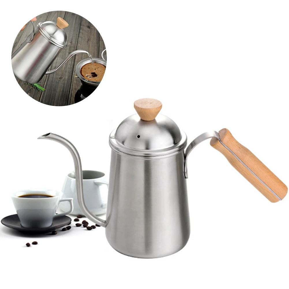650 мл гусиная шея Drinkware чайник кофейник носик Pour over утолщение нержавеющая сталь