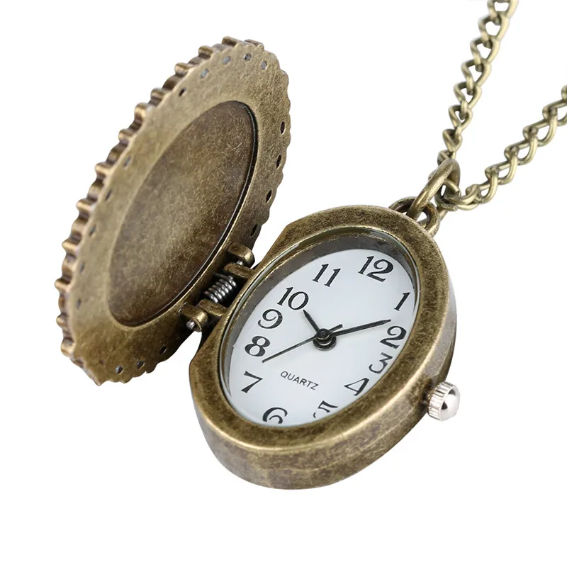 Карманные часы Девы Марии Женские Аналоговые в виде кулона ожерелье для женщин