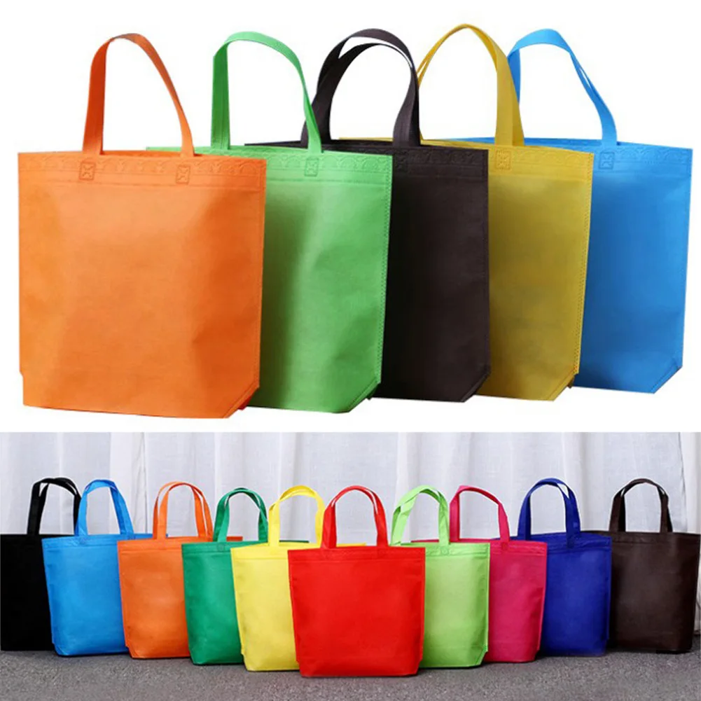

Hot Sale Women Foldable Shopping bag Reusable Eco Large Non-woven Handbag Shoulder Bags Totes Grocery Bags Pouch