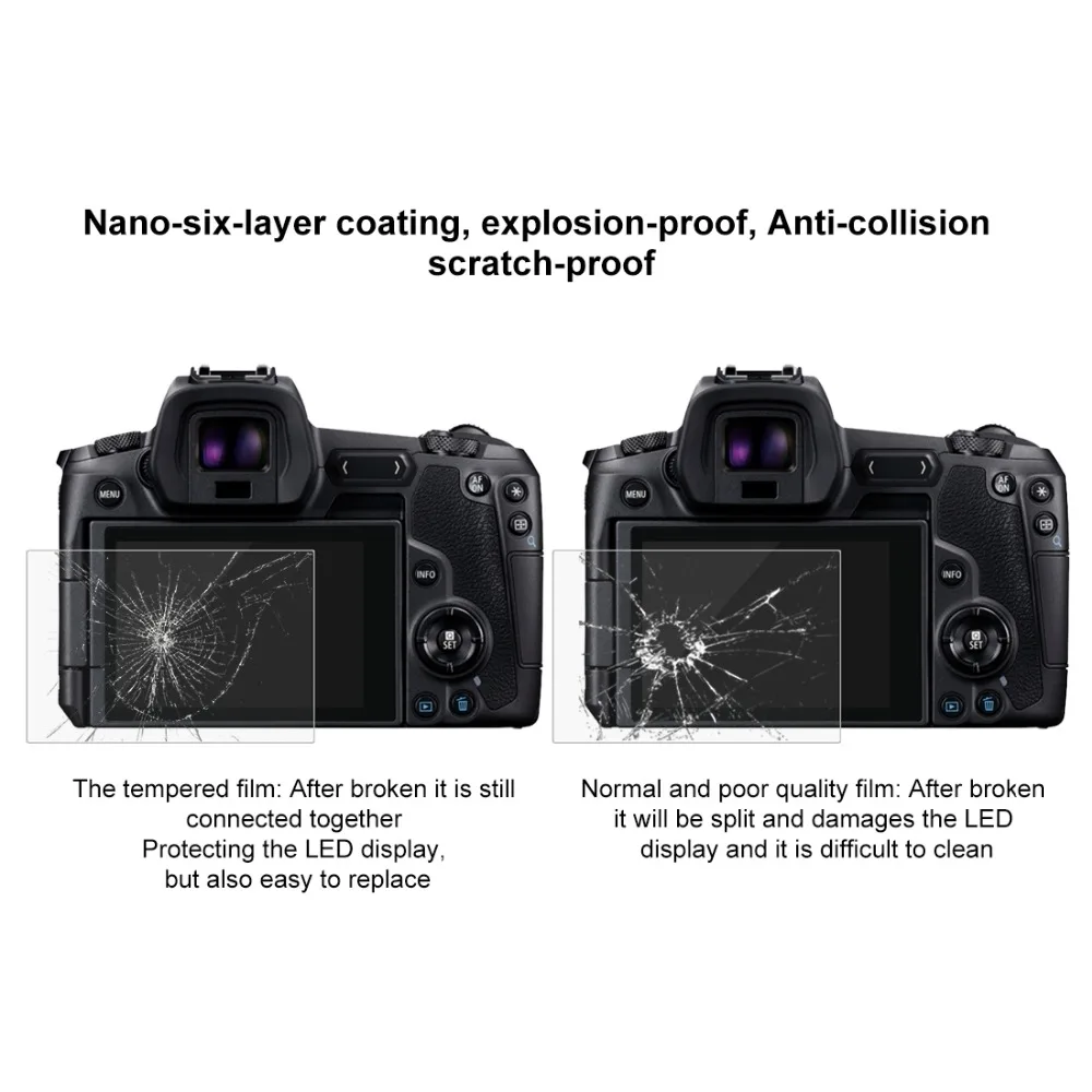 PULUZ 2.5D изогнутый край 9H твердость камеры закаленное защитная стеклянная пленка
