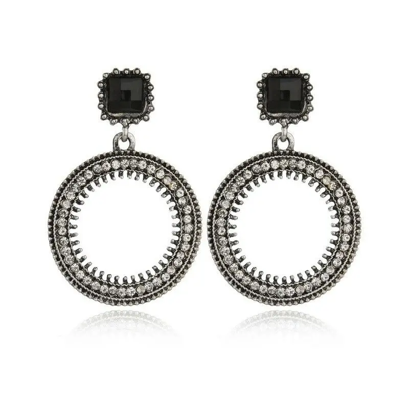 Модные женские богемные серьги со стразами висячие ювелирные изделия для женщин