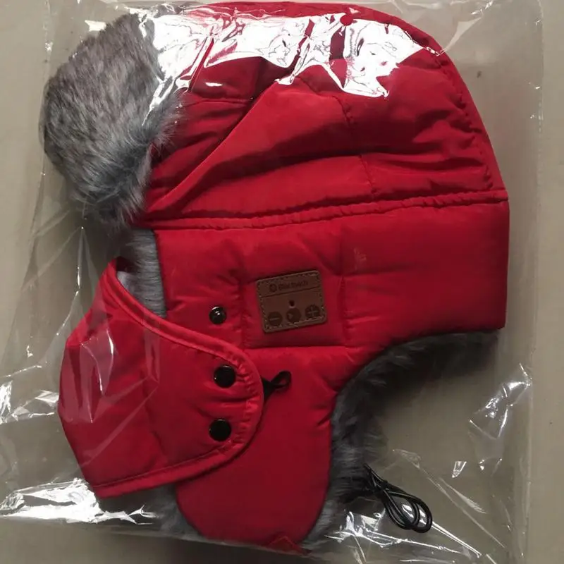 Шапка-шлем хлопковая зимняя с маской беспроводная Bluetooth-наушниками для верховой