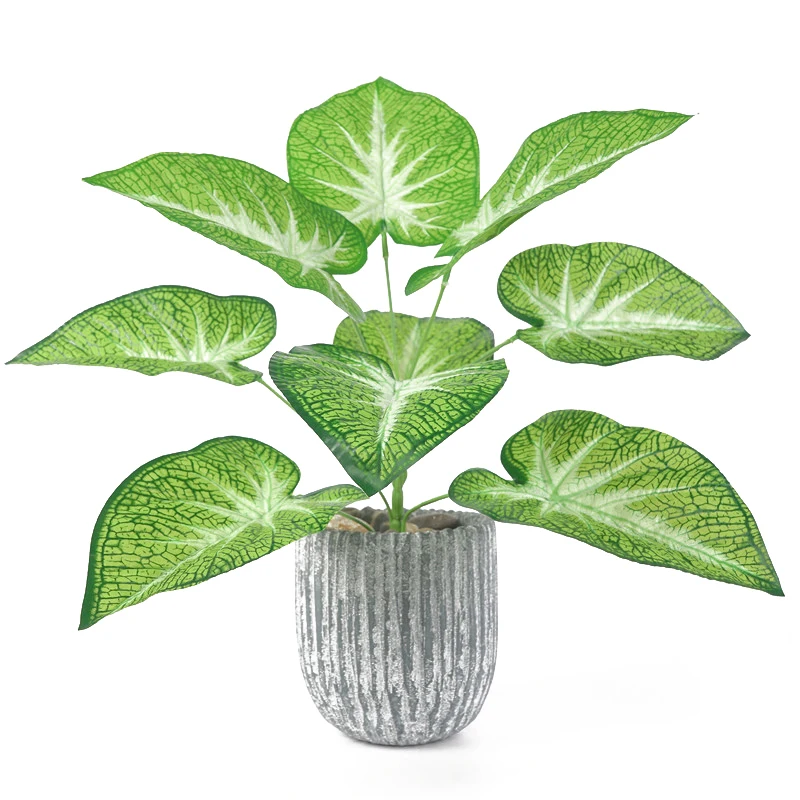 Искусственные листья алокасии искусственные дерево зелень декоративные