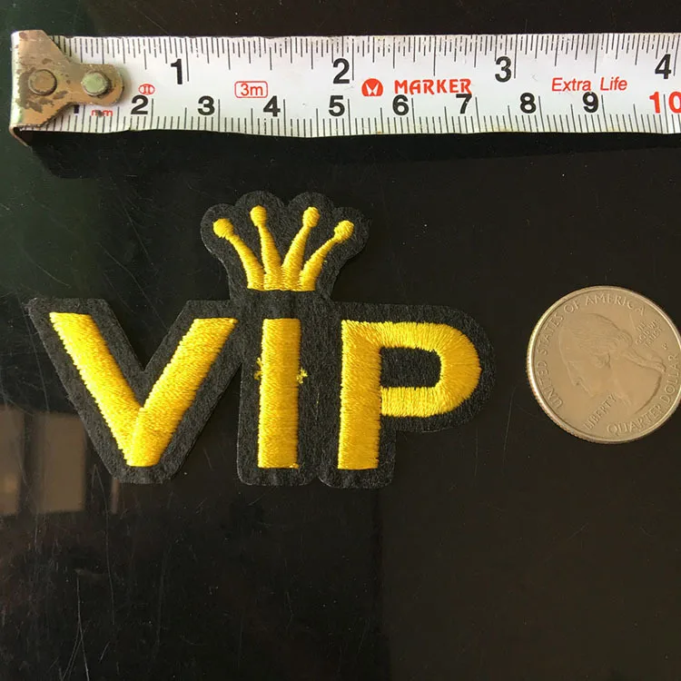 Высококачественная нашивка с VIP-буквами железная для одежды наклейка на одежду