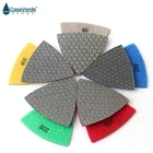 3-дюймовые треугольные Алмазные полировальные колодки Гальваническая шлифовальная площадка для нескольких инструментов как Fein Multimaster Dremel Renovator