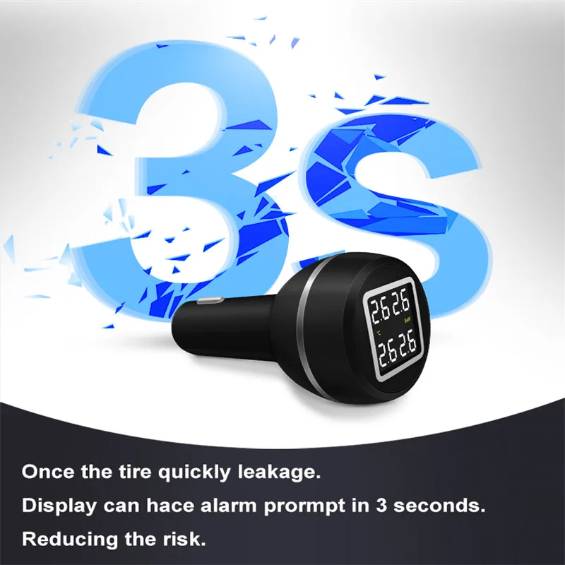 CARCHET 12VCar TPMS система мониторинга давления в шинах с usb-портом для зарядки и 4