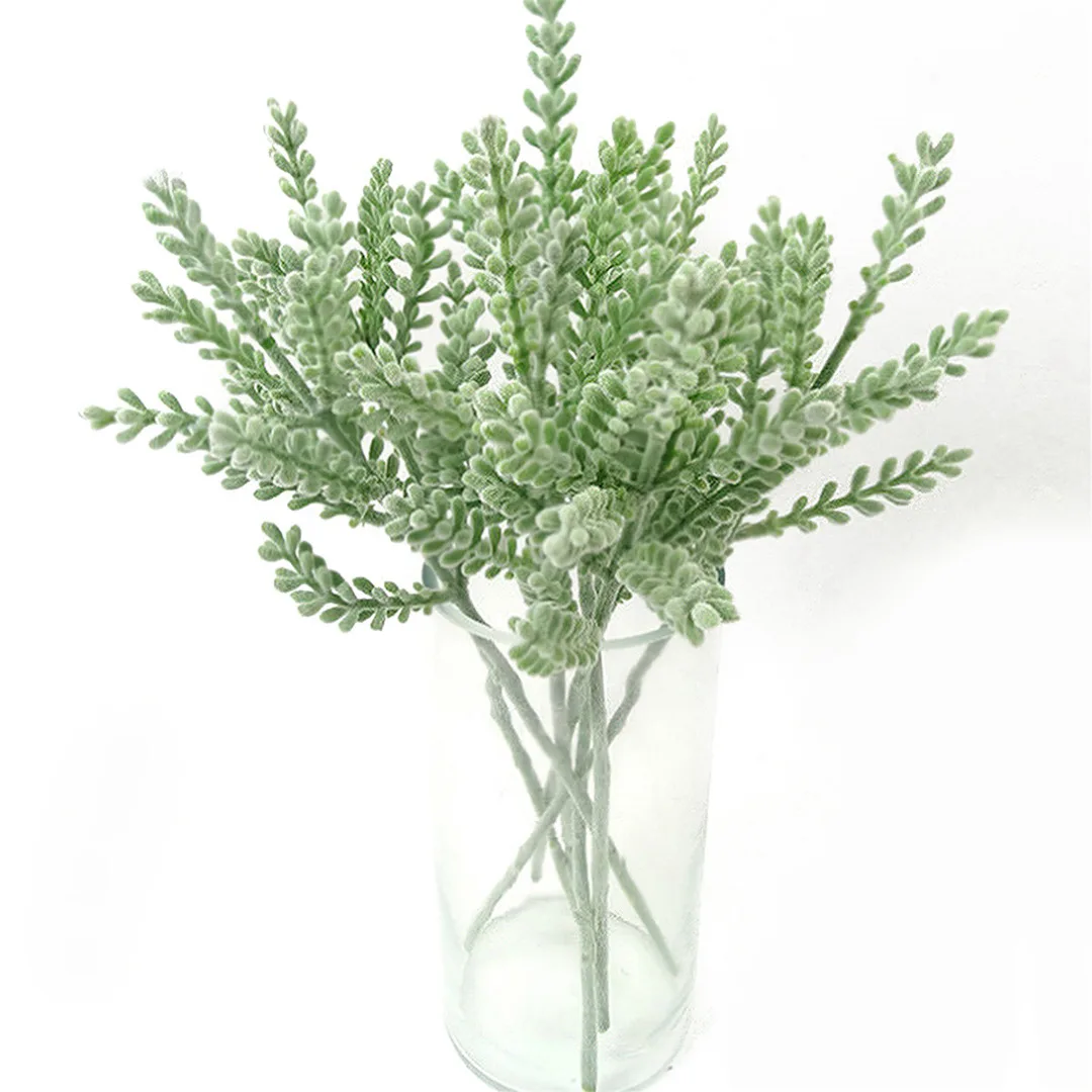 Красивый на ощупь Искусственный лист эвкалипта искусственное растение зеленое