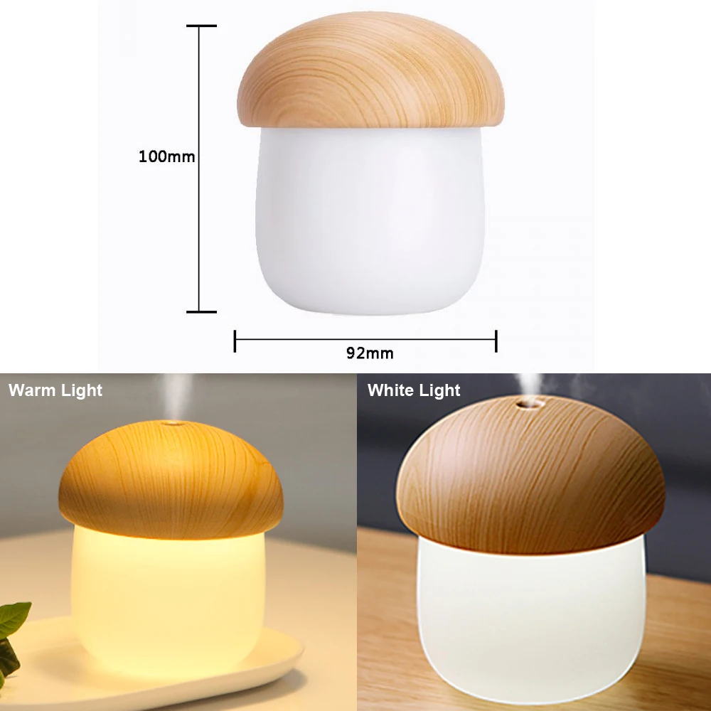 Портативный USB спрей увлажнитель светодиодный ночник для автомобиля офис гриб