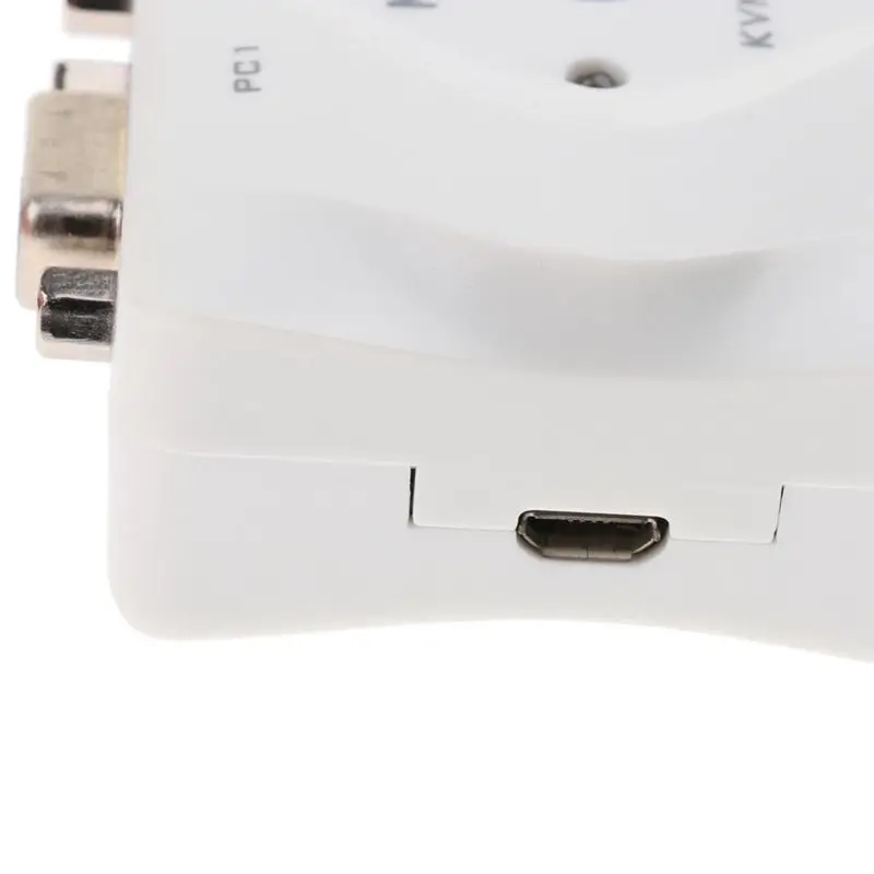 2 In 1 4 Port Usb 2.0 Kvm Switch Switcher With Cable For Dual Monitor Keyboard Mouse 1920x1440 Surpport Vga | Электроника