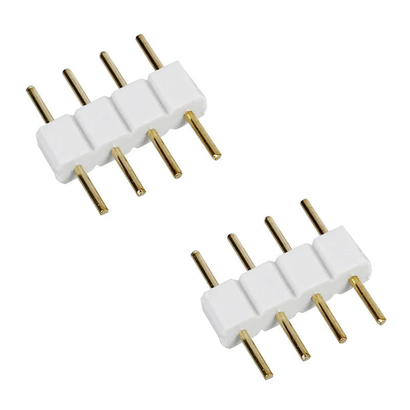 5 шт. штекерные 4 PIN RGB провода разъемы белый для светодиодных полос | Обустройство