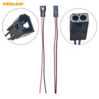 Автомобильный биксеноновый проектор FEELDO, 2 шт., линза для фар с низким уровнем защиты, соединительный кабель проводки для мужчин и женщин, Модернизированный провод DIY #5972