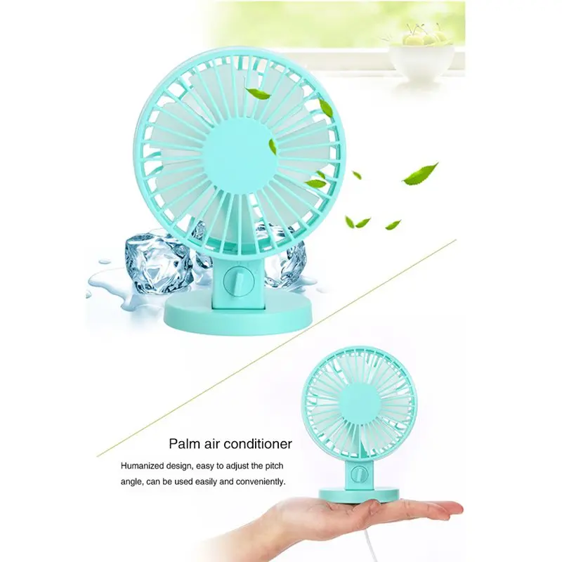 Мини USB персональный настольный вентилятор мощный ветер портативный маленький