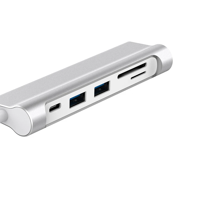 Многофункциональная док станция 6 в 1 Type C Usb3.1 Hub для Hdmi / Usb Sd Tf 2018 Hub|Картридеры| |