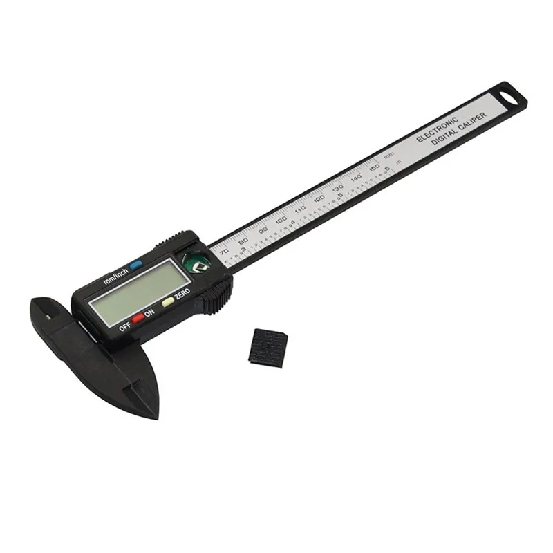 DWZ 150 мм 6 &quotLCD Цифровой Электронный штангенциркуль из углеродного волокна Калибр