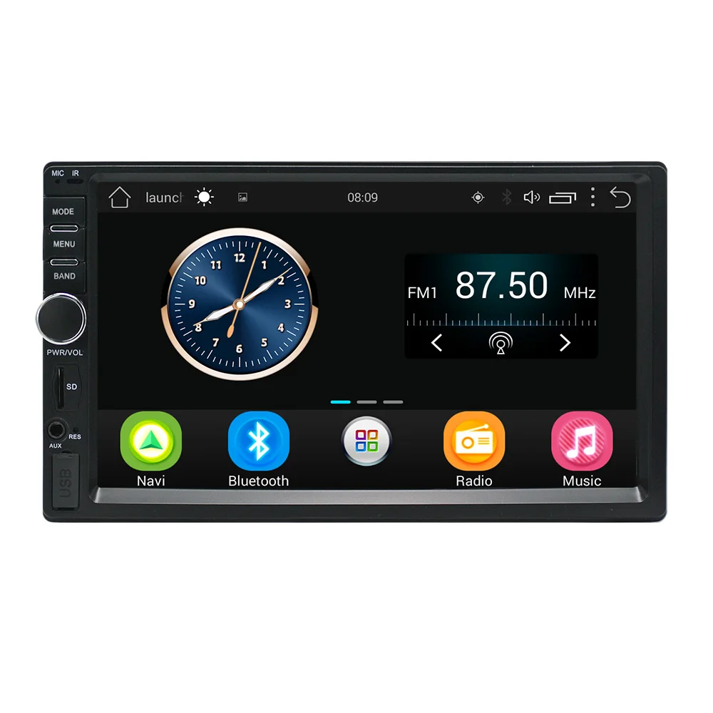 2din Android gps навигация автомобильный мультимедийный плеер 7 дюймов 1024*600