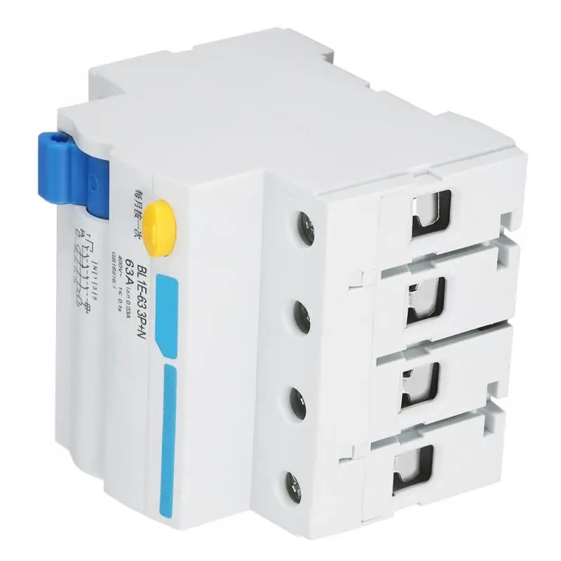 BL1E 63 3P + N 63A AC230V RCCB автоматический выключатель остаточного тока 30mA Электрическая