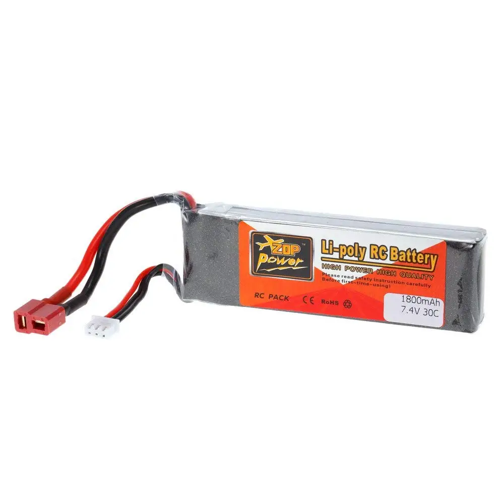 ZOP POWER Plug Lipo батарея для 2 S 7 4 V 1800 mah 30C T QAV250 FPV Racing RC Quadcopter Автомобильная лодка литий