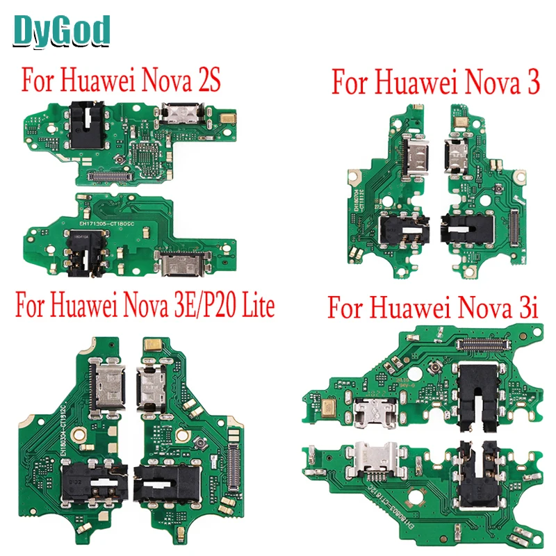 Зарядный USB порт для Huawei Nova 3 3E/P20 Lite запасные части док станции гибкий кабель