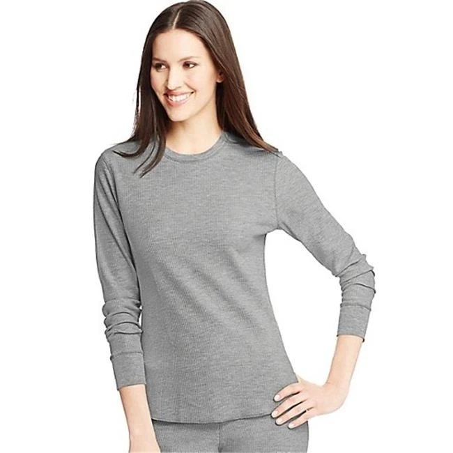 Hanes 721357299441 женские X-Temp тепловой рубашка с круглым вырезом Серый Хизер-3XL |